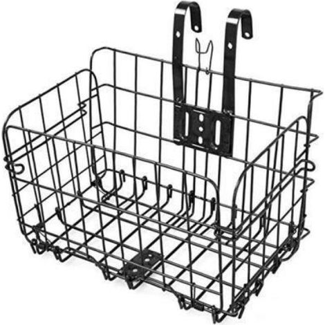 Panier VTT - Support Arrière Pliable Pour Vélo - Stockage Supplémentaire - Capacité 10 kg - Noir (1/4)