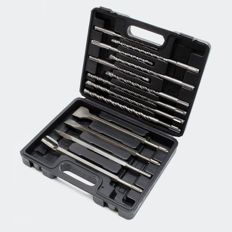 Coffret De 13 Mèches, burins Et Forêts SDS Pour Perceuses, Marteau Piqueur (1/4)