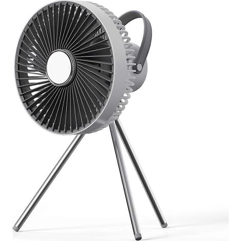 Ventilateur suspendu rechargeable USB de 7,8 pouces avec télécommande, ventilateur de plafond pour tente