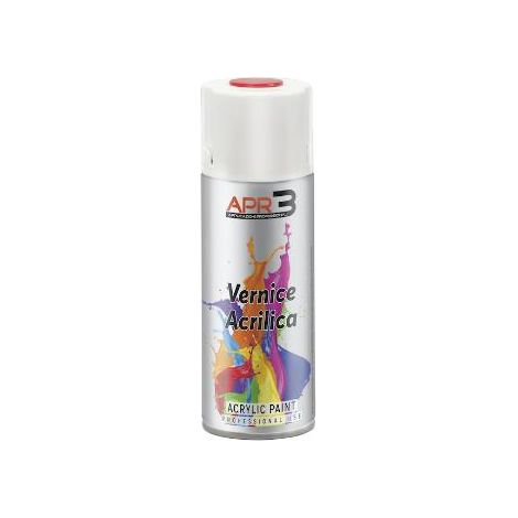 FPLUS spray blanco brillo 400 ml. ral 9010 , Top Acrylic: Esmalte acrílico 100% para exteriores e interiores. Se adhiere
a muchas superficies: madera, metal, vidrio, cerámica, enlu