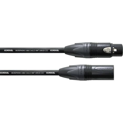Cordial CPM 5 FM-FLEX XLR Câble de liaison [1x XLR femelle - 1x XLR mâle] 5.00 m noir (1/2)