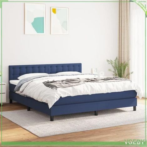 Lit - 3140399 - 180x200 cm - Sommier à lattes - Matelas 20 cm ressorts ensachés (1/5)