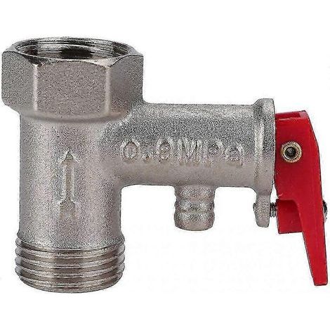 Soupape de décharge de pression BSP en laiton pour chauffe-eau électrique (1/2" 0,8 MPa) EBE (1/5)