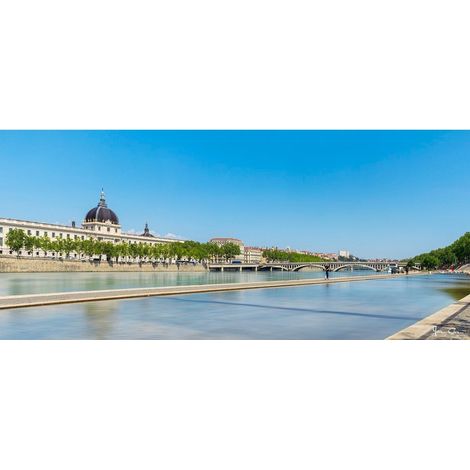 Tableau sur verre synthétique panorama de Lyon 65x145 cm - Impression sur Verre synthétique - Image HD  imprimée sur Verre synthétique - Tableau mural décoratif - Fabriqué en France (1/5)