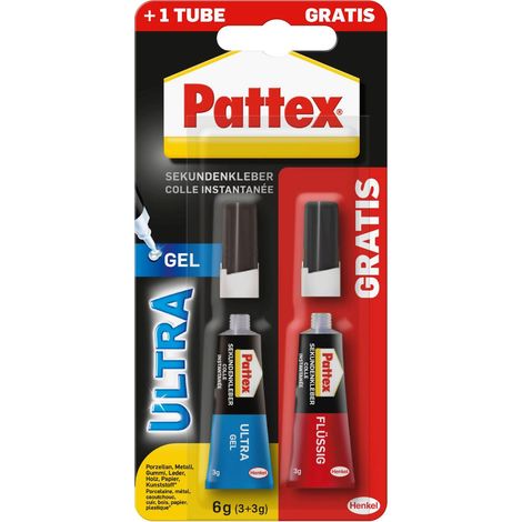 Kleber Pattex Ultragel wasserdicht tropffrei 2x 3g (1/5)