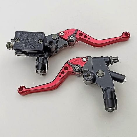 Accessoires modifiés pour moto Spring Breeze Baboon : réglage du frein, de l'embrayage et du klaxon, pompe de frein, rétroviseur d'angle gauche, selle (rouge courte). (1/5)