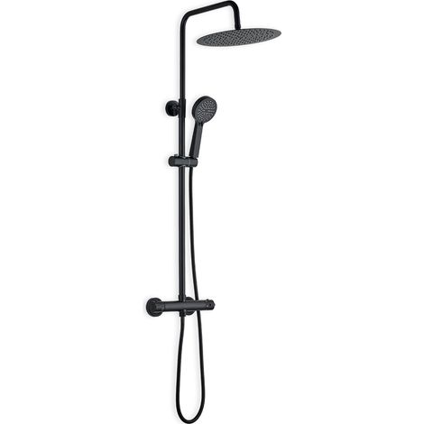 Set de douche extensible thermostatique Modèle Nava couleur noir (1/5)
