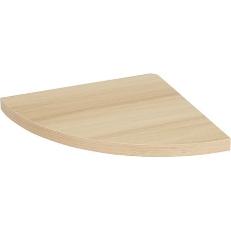 Étagère d'angle murale avec fixation invisible, 25 x 25 cm, MDF chêne (1/5)