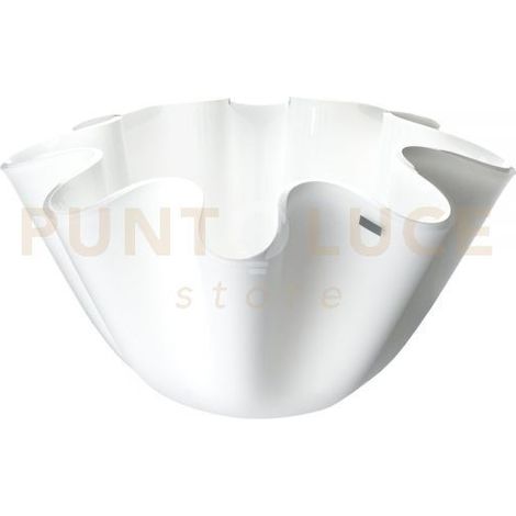 PORTAVASO CONTENITORE SOFT IN CRISTALLO ACRILICO BIANCO
