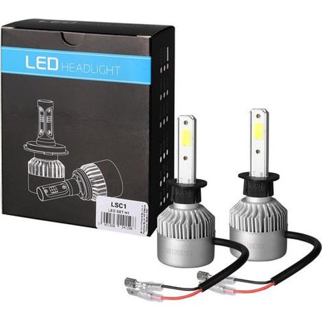Osram – Coffret de 2 ampoules LED H1 80W 9 A 32V – 10000 lumens – 6500K – Système CANBUS pour montage facile (1/2)