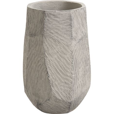 Maceta de cemento de jardín interior exterior 28 x 45 cm gris Enstal (1/5)