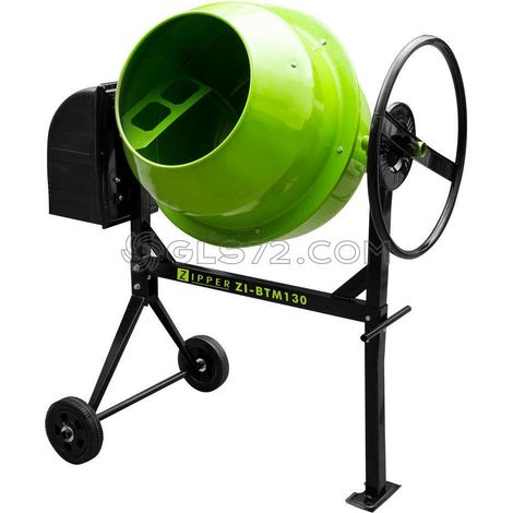 HORMIGONERAS MEZCLADORA DE CEMENTO 130L 550W ZIPPER ZI-BTM130 (1/3)