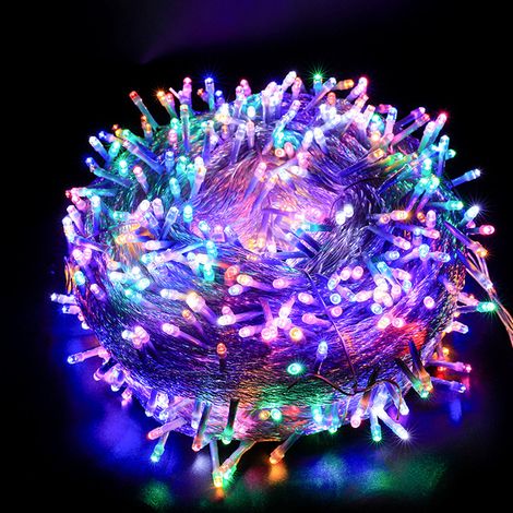 1 Guirlande lumineuse LED, étoiles filantes, extérieur, 220V, 0,06W, jardin, Noël, mariage (1/5)
