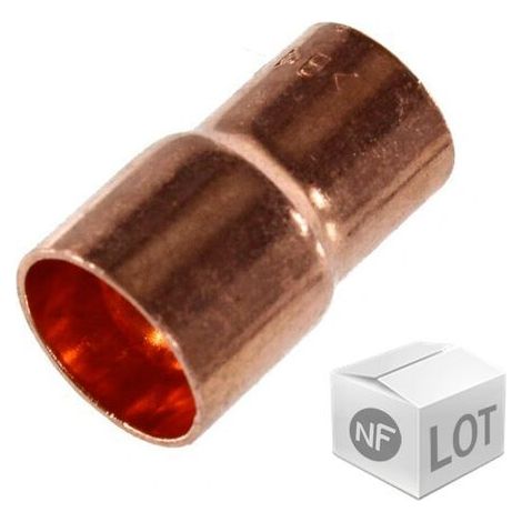Lot de 10 réductions Cuivre NF Mâle Femelle Ø14-12 (1/2)