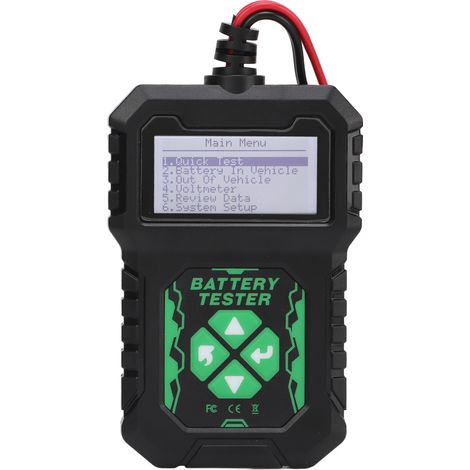Testeur de batterie 12V 100-2000CCA Analyseur de charge de batterie Outil de test de démarrage et de charge pour voiture camion bateau moto SUV (1/5)