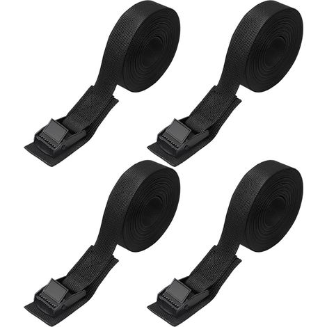 Sangles de serrage pour porte-vélo 4 pièces 40 cm 200 kg avec boucle de serrage (1/5)