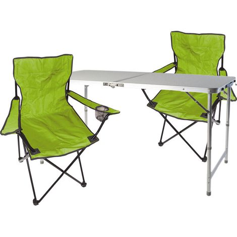 3-teiliges Campingmöbel Set lime-MMC330872+2xMPO2470 (1/5)