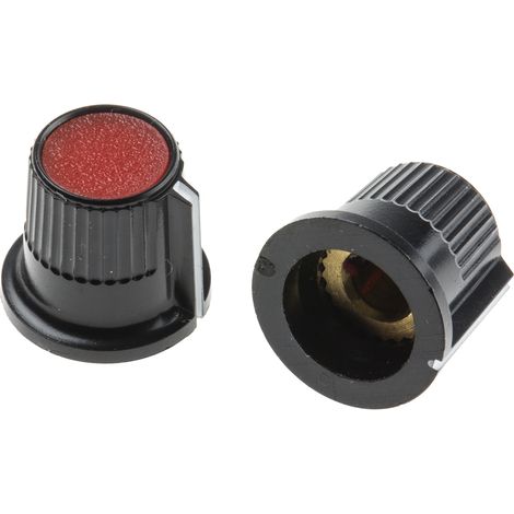 Bouton de potentiomètre RS PRO, Axe de 4mm, Diamètre de 12mm, Vis sans tête