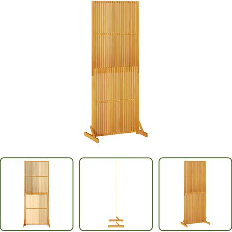 Bois d'acacia -  Écran de confidentialité Marron 79.5 x 50 x 200 cm (1/5)