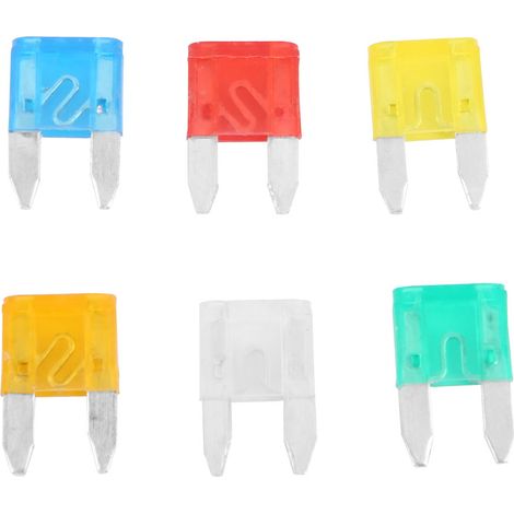 60 pièces mini fusibles à lame multicolores petite taille assortiment pour auto voiture camion coffret (S) (1/5)