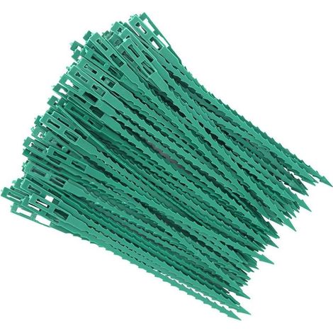 80 Pcs Accroche-Tuteurs pour Tomates Arbres Tuteurs de Plantes Attache et Soutien Réglable pour Plantes Serre-câble Lien en Plastique pour Jardinage Bricolage (1/5)