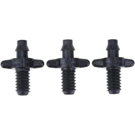 Soldes 50pcs Pvc Flexible Connecteur Simple Barbelé 4 / 7mm Robinet Connecteur Pour Irrigation Goutte À Goutte D'arrosage De Jardin Outils 6mm (1/5)