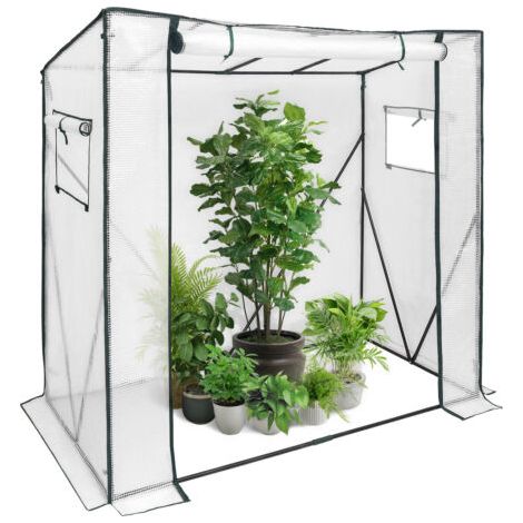 WOLTU Serra da giardino acciaio PVC per piante da orto esterno 200x77x169 cm (1/8)