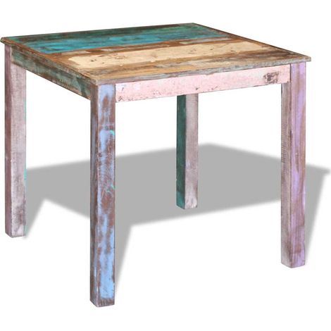 Maison Exclusive - Esstisch Altholz Massiv 80x82x76 cm (1/5)
