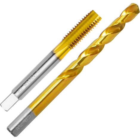 Jeu de tarauds M10 x 1,5 et foret de 8,5 mm, HSSG, tarauds d'incision, tarauds et tarauds (1/5)