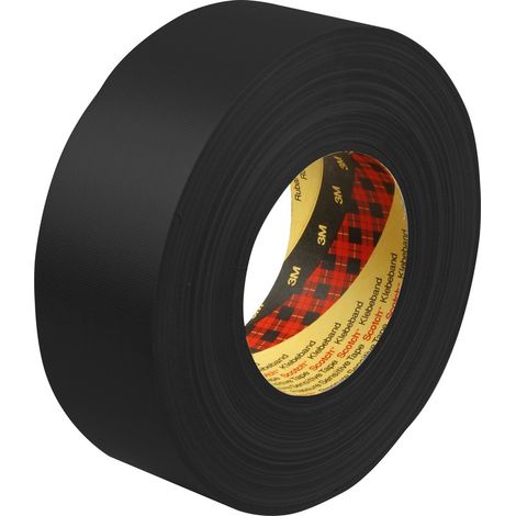 Ruban adhésif Scotch 2903 , Noir, Tissu, 48mm x 50m, 8 N/cm ( Prix pour 1 )