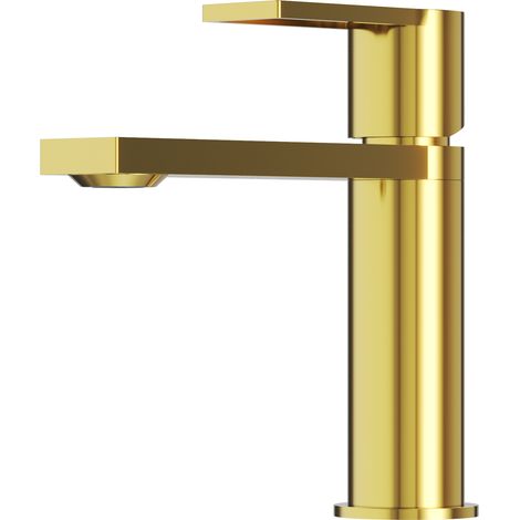Mitigeur Lavabo Moderne en Laiton Doré Basse Hauteur - ARMA 178mm (1/5)