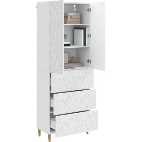 Set di armadi 2 pz Bianco Lucido 66 x 34,5 x 90 cm DAS424529 (1/5)