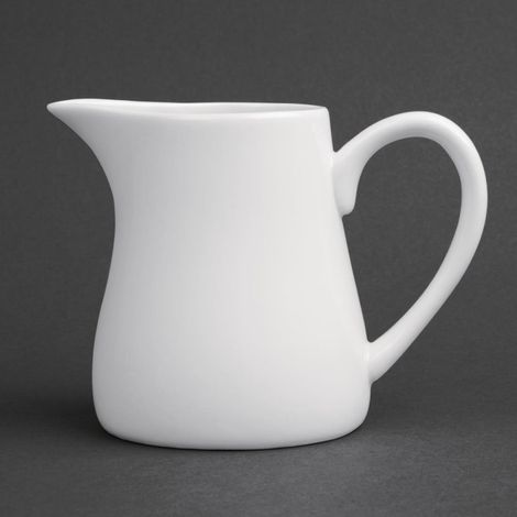 Pots à lait blancs 212ml (Lot de 6) - Ref U820 - Olympia (1/5)