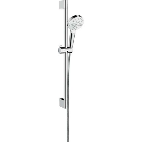 Hansgrohe Crometta - Set doccetta, asta e flessibile, EcoSmart 9 l/min, bianco/cromo 26535400 (1/4)