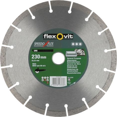 Disque diamant SPEEDOFLEX UNI - Ø 230 mm - Ø alésage 22.2 mm - FLEXOVIT