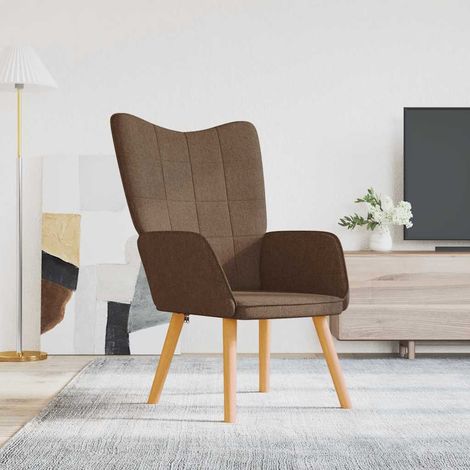 Relaxsessel Braun Stoff (1/5)