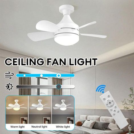 Plafonnier LED avec télécommande, ventilateur à intensité variable, lampe de base pour cuisine, chambre et salon, 50W (1/4)