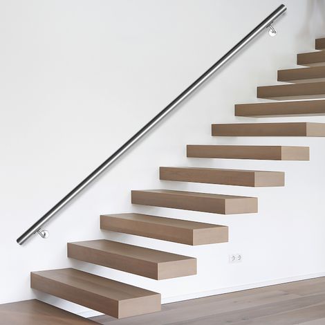 Wolketon Edelstahl Handlauf. Geländer Wandhandlauf Rostfrei Treppengeländer Für Innen & Außen 80cm