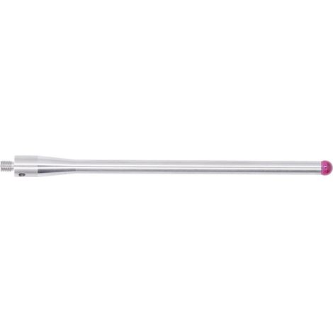 Stylec tactile CMM pointe billes rubis 5 mm filetage M4 tige acier inoxydable 100 mm longueur A-5000-7522 (1/5)