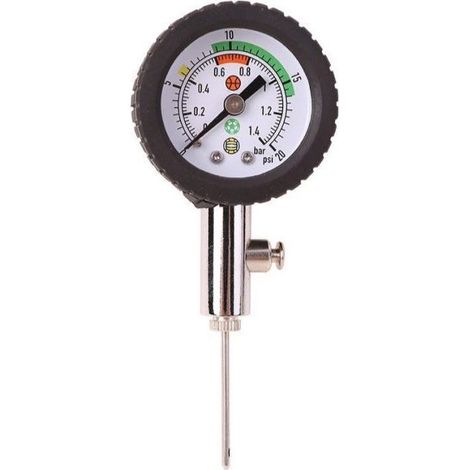 Manomètre portable en métal robuste pour ballons — Tableau de mesure de la pression interne pour basket-ball, volley-ball et football (1/5)