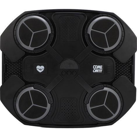 Machine de boxe musicale Bluetooth murale avec cible intelligente et gants pour enfants et adultes, idéale pour la salle de sport à domicile (noire). (1/5)