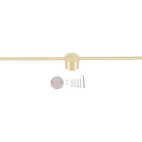 Barre porte-serviettes murale multifonctionnelle minimaliste en acier inoxydable, organisateur de salle de bain 50 cm / 19,7 pouces. (1/5)