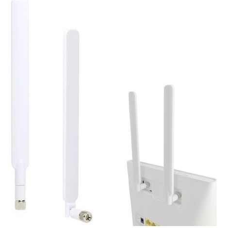 Antenne Wi-Fi 4G LTE ble bande, connecteur SMA, 10 dBi, 10 V, compatible avec les routeurs 4G LTE B593s-850, B880, B890, B310 et B593, extension pour caméra mobile, carte Wi-Fi pour PC, blanche (1/5)