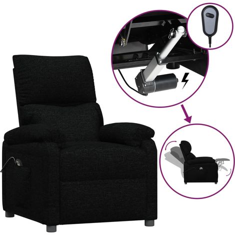 Maison Exclusive - Relaxsessel Elektrisch Schwarz Stoff