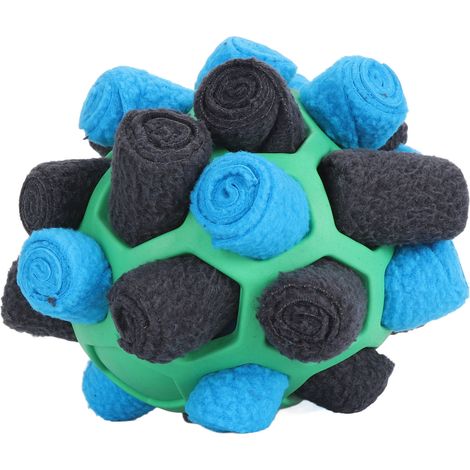 Balle de fouille interactive pour chien, distributeur de friandises, jouet olfactif et puzzle pour chiots de petite, moyenne et grande taille, verte (1/5)