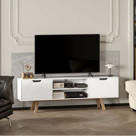 TV Möbel Sideboard aufbewahrung 150 cm Weiß OKMYHOME (1/5)