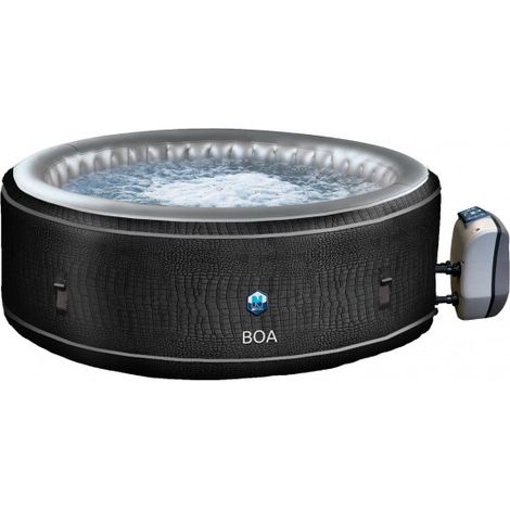 Netspa – Spa gonflable rond 5-6 places – Panneau de contrôle digital – Massage bulles – Dimensions 195 x 70 cm – Capacité 800 L