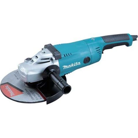 Makita – Meuleuse d'angle 230mm 2200W – Vitesse 6600 tr/min – Poignée avant réglable 3 positions – Ergonomique avec revêtement soft grip - Ga9020