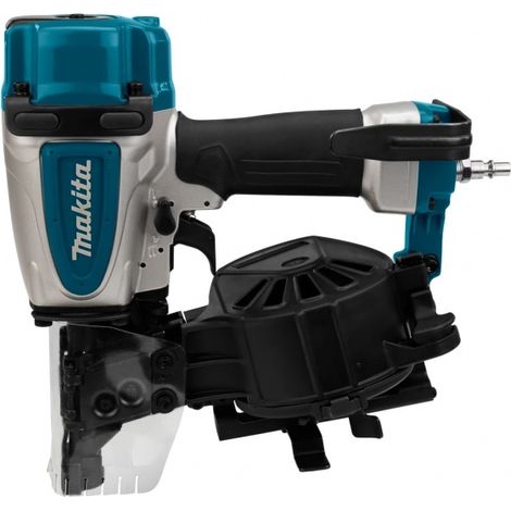Cloueur pneumatique Makita AN454 – Longueur de clou 19-45 mm – Sélecteur coup unique/continu – Réglage de profondeur – Capacité 120 clous