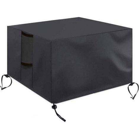 Housse De Protection - Brasero Carré - 82x82x61 Cm - Tissu Oxford 420D Imperméable Anti-Uv - Coupe-Vent - 1 Pièce (1/4)
